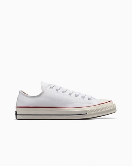 Dámské Boty Nízké Converse Chuck 70 Vintage Platene Bílé Tmavě Červené | CZ NZML75